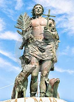 Statue of San Vito Martire, the protection of the fishermen.