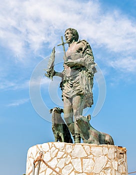 Statue of San Vito Martire, the protection of the fishermen.