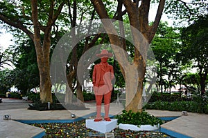 Statue of Sandino in Plaza de la Revolucion, Managua, Nicaragua