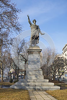 Statue of Sandor Petofi in Budapest