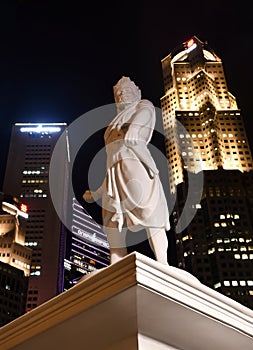 Statue of Sang Nila Utama at Singapore Riverside