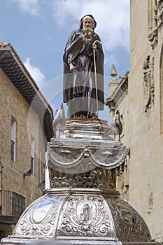 Statue of Santo Domingo de la Calzada, La Rioja. Spain. photo