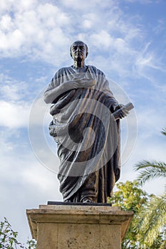 Statue of Seneca in Cordoba photo