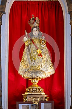 Statue Sheath Madonna with crown and scepter, Our Lady of the Immaculate Conception Cathedral, Batan Islands, Philippines