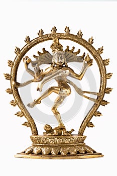 Statue of Shiva Nataraja - Lord of Dance isolated