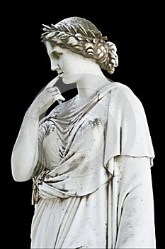 Statue showing a Greek muse