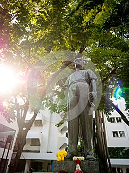 Statue of Silp Bhirasri Standing on The University