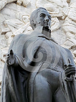 Statue of Simon Bolivar, Independence Monument, Los Proceres, Caracas, Venezuela photo