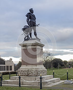 Statue of Sir Francis Drake Plymouth photo