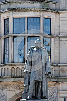 Statue of Sir Mathew Wilson, Baronet, by Albert Bruce-Joy, 1888 - Skipton, North Yorkshire