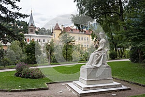 Statue of Sissi in the park of Merano