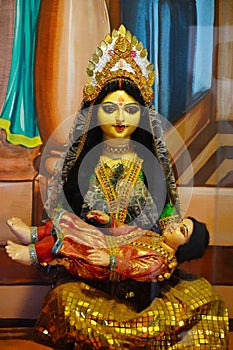 statue of sita mata's mom image photo