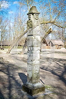Statue of slavic pagan god Svetovid