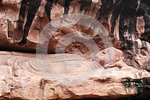 Statue of sleeping buddha