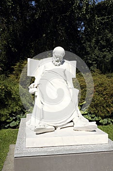 Statue of Socrates in the Parco Civico. Lugano, Switzerland.