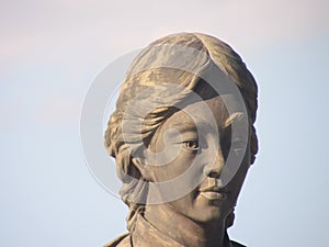 The Statue of Soyanggang Cheonyeo& x28;Virgin& x29; in Chuncheon, South Korea