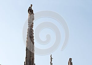 Statue on a spire