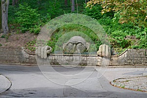 Statue spirit gory parkowej, spa park, Kudowa Zdroj