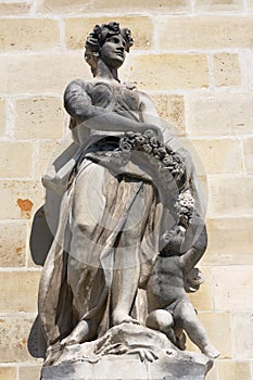 Statue of Spring at the Hotel de Soubise, Paris, France