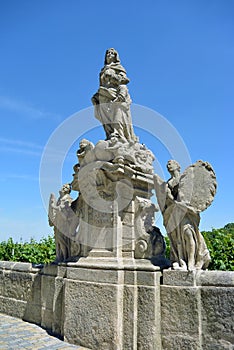 Statue of St. Anna in Kutna Hora, czech republic