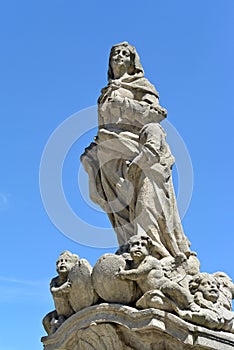 Statue of St. Anna in Kutna Hora, czech republic