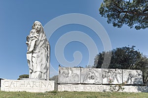 Statue of St. Catherine of Siena in Rome