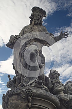 Statue of St. Ivo in Charles bridge, Prague