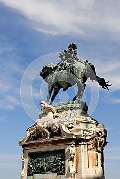 Statue of St Steven on horseback