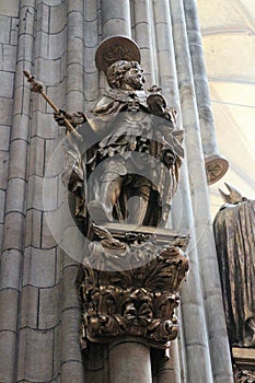 Statue in St. Vitus Cathedral - Prague