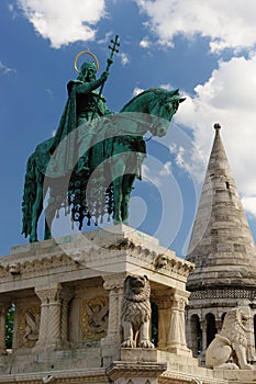 Statue of Stephen I of Hungary photo