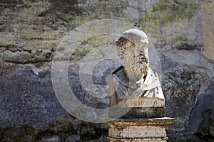 Statue of Stesicoro, Rome, Italy photo