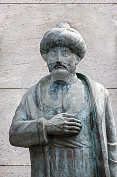 Statue of Suleiman the Magnificent, Edirnekapi, Istanbul, Turkey photo