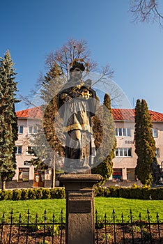 Statue of Svaty Jan Nepomucky in Turzovka town in Slovakia