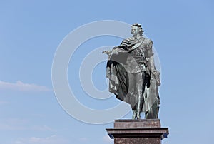 Gustav III statue by Johan Tobias Sergel 1740-1814 photo
