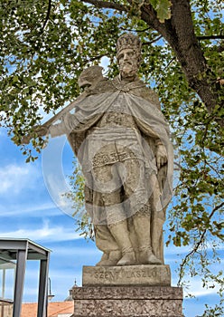 Statue of Szent Laszlo at the Esztergom Basilica, Hungary