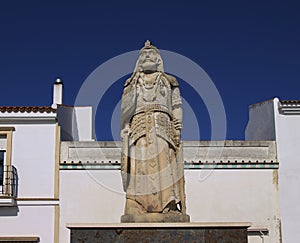 Last King statue Taifa de Niebla, Emir of the Algarve. Province of Huelva, Andalusia, Spain photo