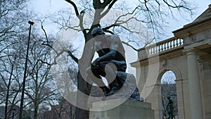 Statue of The Thinker in Philadelphia - street photography