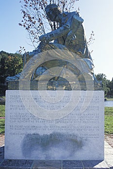 Statue of Thomas Paine, author of Common Sense, Morristown, New Jersey