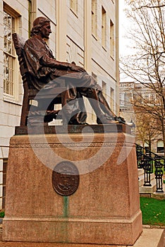The Statue of Three Lies in Harvard University