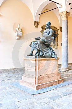 The statue to famous Italian architect Matteo Civittali, Lucca, photo