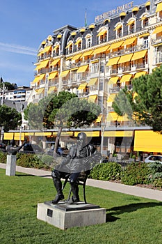 Statue to Vladimir Vladimirovich Nabokov in Montreux