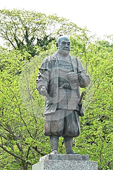 Statue of Tokugawa Ieyasu. Japan tourism.