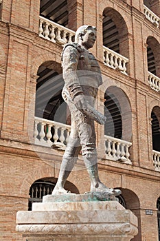 Statue Toreador Manolo Montoliu, Plaza De Toros, Valencia