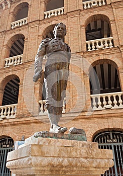 Statue Toreador Manolo Montoliu, Plaza De Toros, Valencia