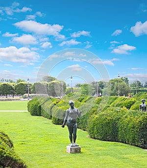 Statue in the Tuileries Garden, Louvre,