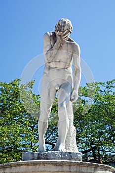 Statue in Tuileries Garden, Paris
