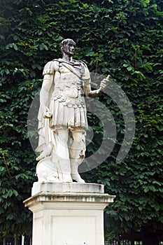Statue in Tuileries garden,Paris,France.