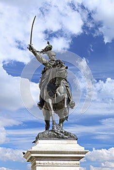 Statue of Victor Emmanuel II (Vittorio Emmanuele II) at San Marco Square, Venice - Italy photo