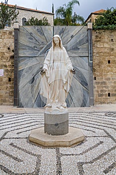 Statue of Virgin Mary, Church of the Annunciation in Nazareth