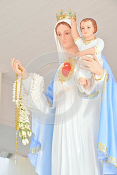 Statue Virgin Mary with Jesus